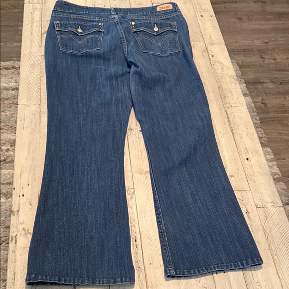 Levi's 526 Slender Boot Dark Blue Jeans Sz 32x32 Women Coastal Cowboy Y2K style - Picture 6 of 9